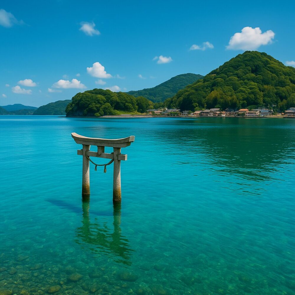 加工した海中鳥居