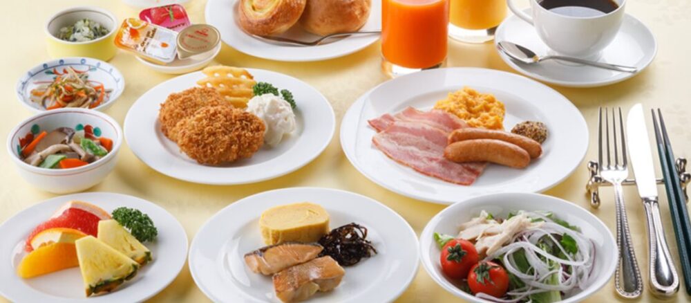 朝食バイキング