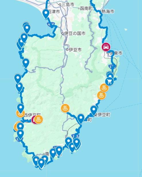 伊豆ドライブマップ