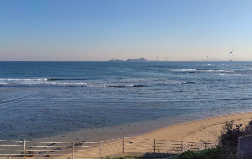 遠見ヶ鼻近くの路肩