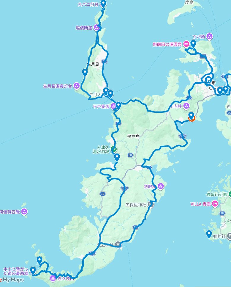 409島のドラブマップ