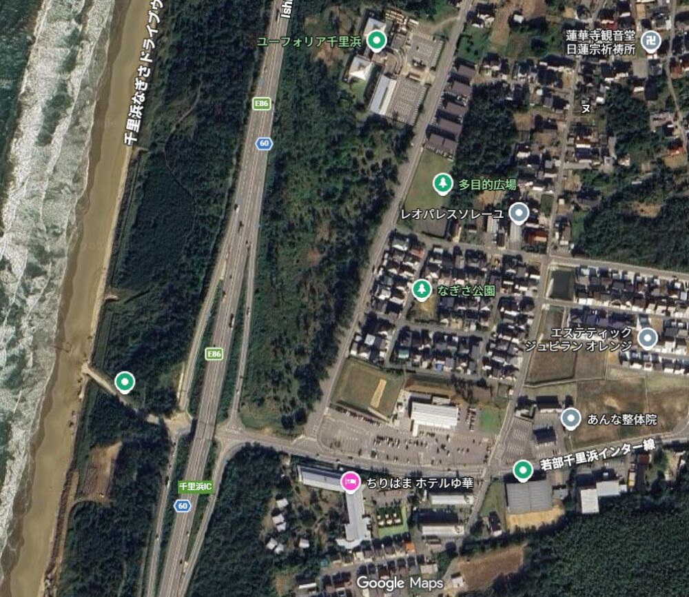 道の駅 のと千里浜 地図
