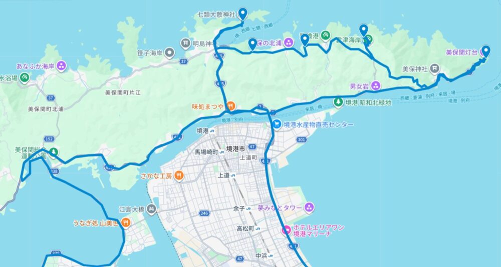 609ドライブマップ美保関