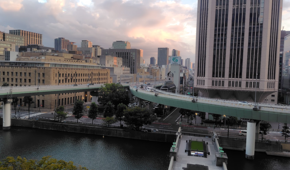 フェスティバルホールからの景色 夕方