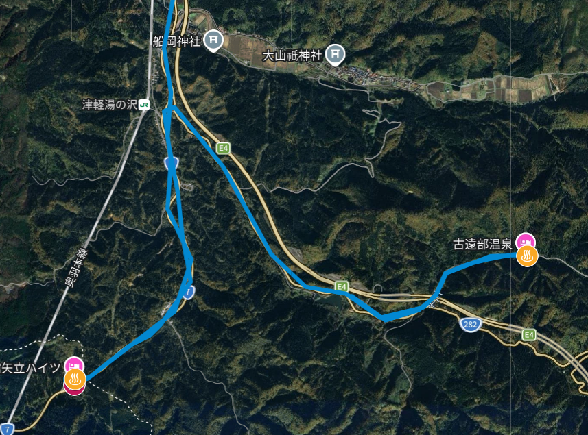 ドライブマップ　県境